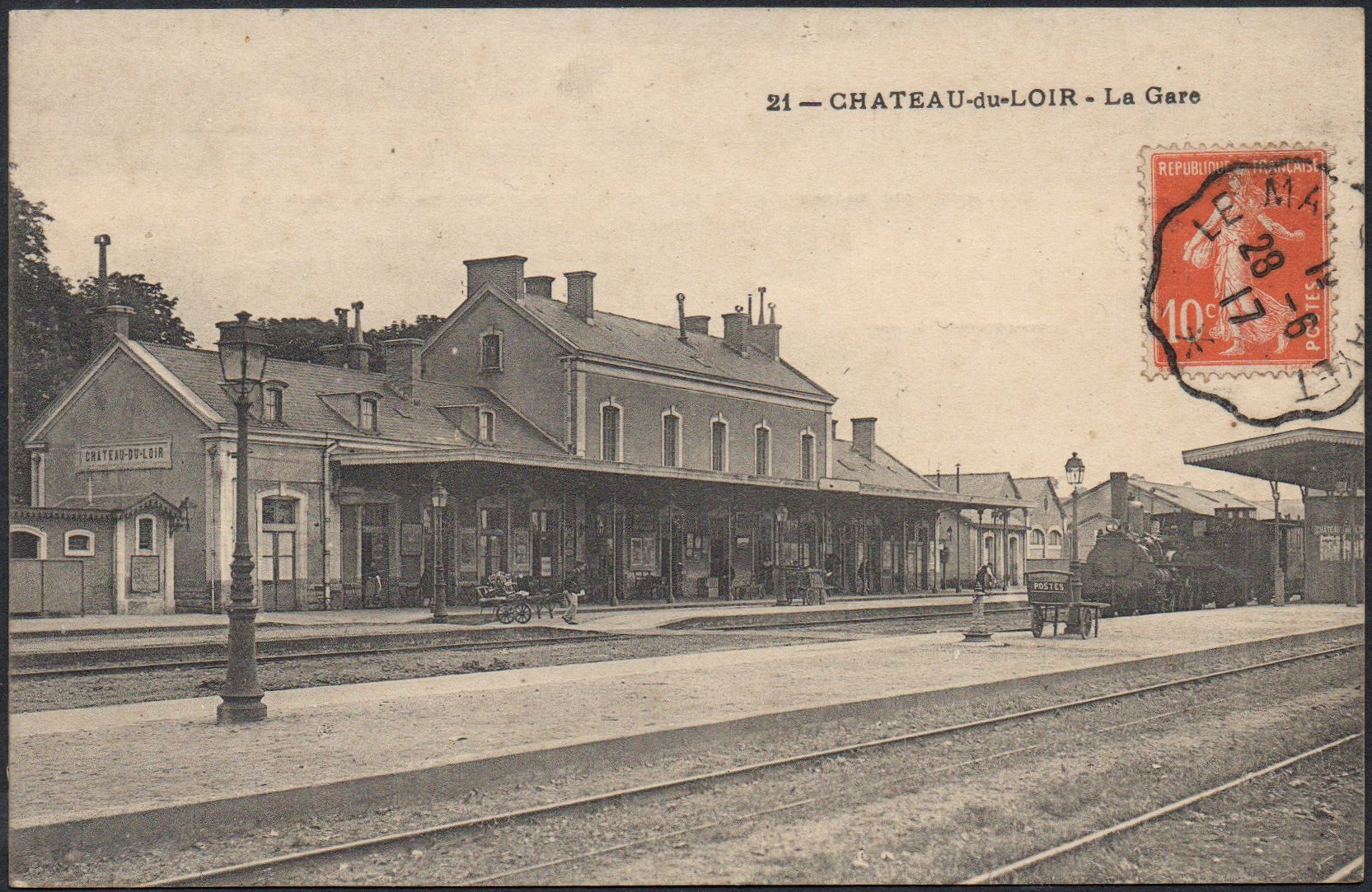 Courrier-Convoyeur-Ligne Le Mans à Mayet Type 3 1917